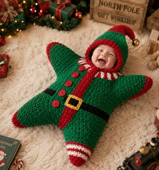 Holiday Star Bodysuit by LIMELLY — Christmas Elf Star