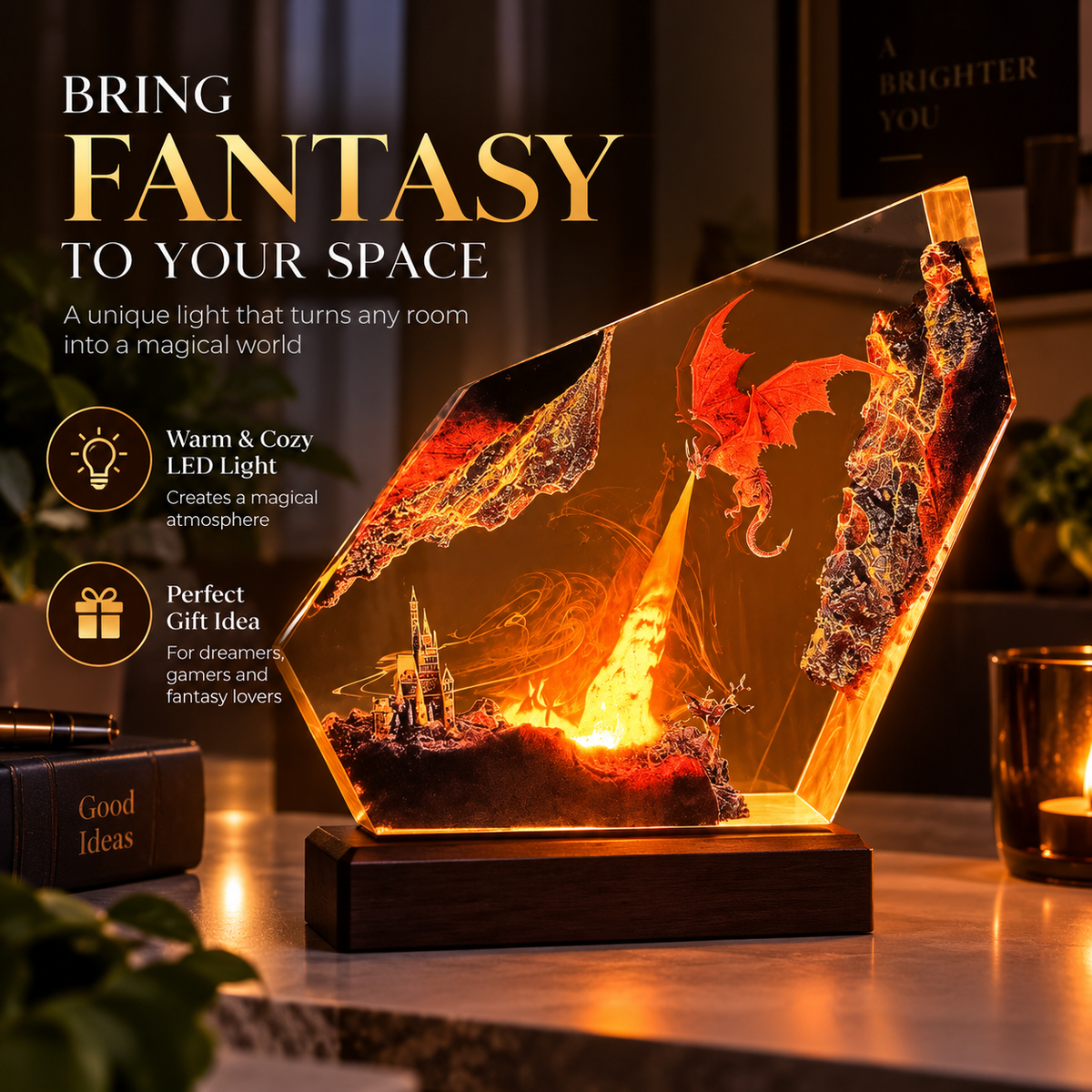 Fire Dragon Halloween Lamp By Limelly